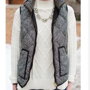 J.Crew Herringbone Down Vest